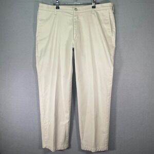 Lee Total Freedom Pants Mens 36x30 Khaki Relaxed Fit Chino Casual